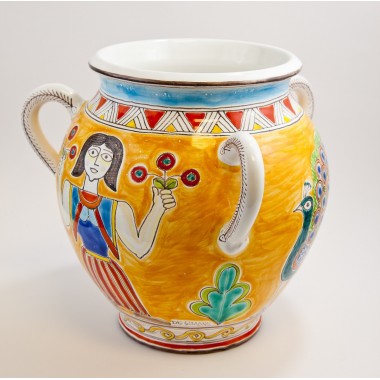 Cretan Amphora Tell Halab Siria VS665GR sicilian handmade pottery ceramiche de simone Cretan Amphora Tell Halab Siria VS665GR sicilian handmade pottery ceramiche de simone